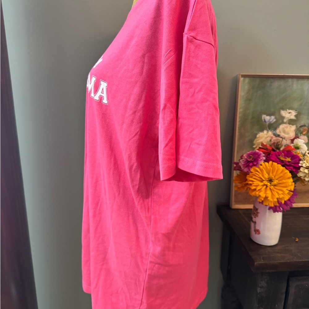 Pink t-shirt that reads "Maybe I am the drama." Size L. NWOT - Picture 4 of 9